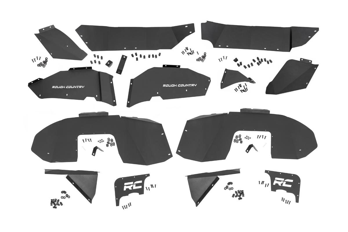 Jeep Wrangler Inner Fenders - Front + Rear - Rough Country - '21-'24
